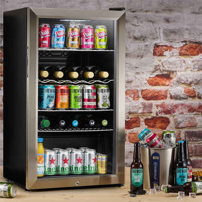 Subcold Super 85 LED Beer Fridge - Stainless Steel