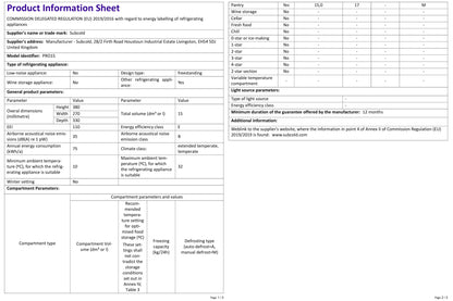 Subcold Pro 15L Mini Fridge