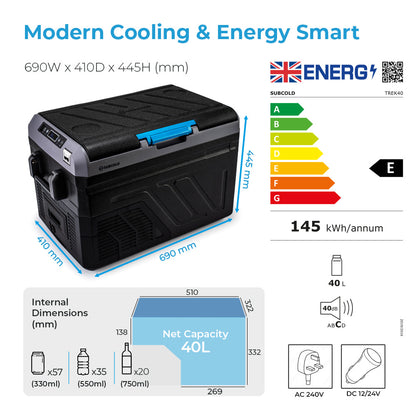 Subcold Trek40 Portable Car Fridge