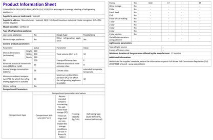 Subcold Ultra 10L Mini Fridge